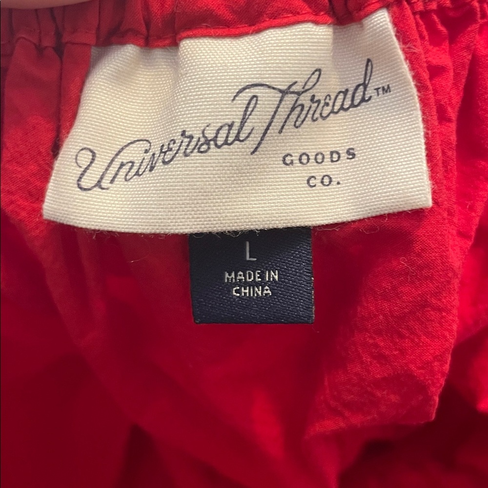 Y2- Large Flutter Cap Sleeve Universal Thread Red… - image 4